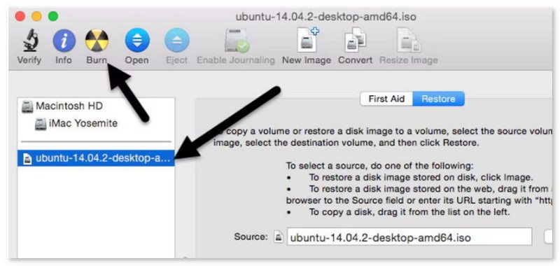 磁碟工具燒錄 ISO
