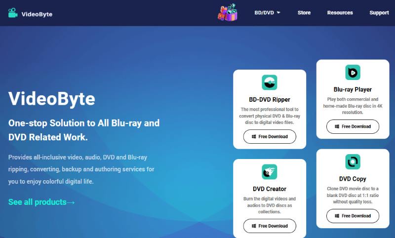 Videobyte, dé totaaloplossing voor Blu-ray.