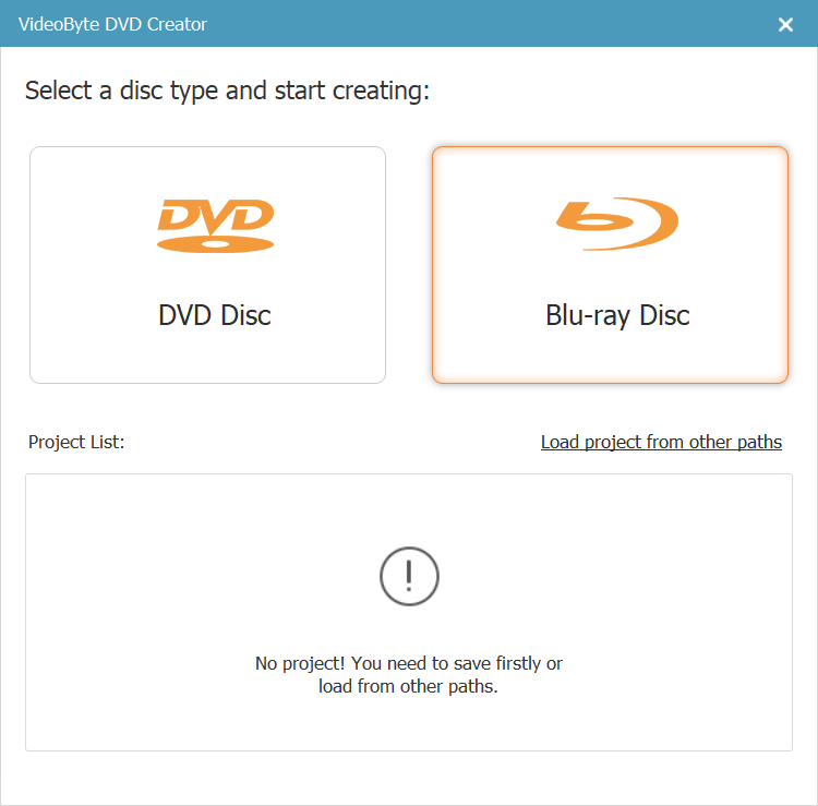 Create Blu-ray Disc