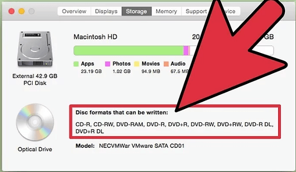 Información del sistema Macbook