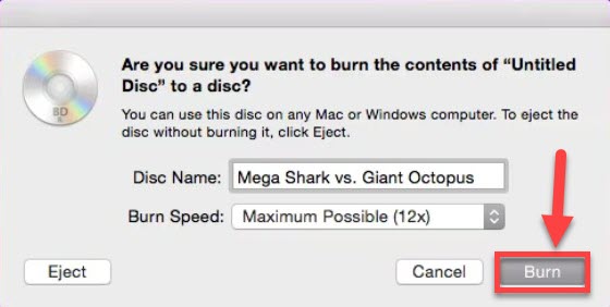 Burn ISO to Blu-ray on Mac