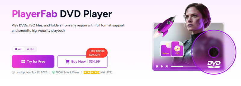 Reproductor de DVD sin regiones Playerfab