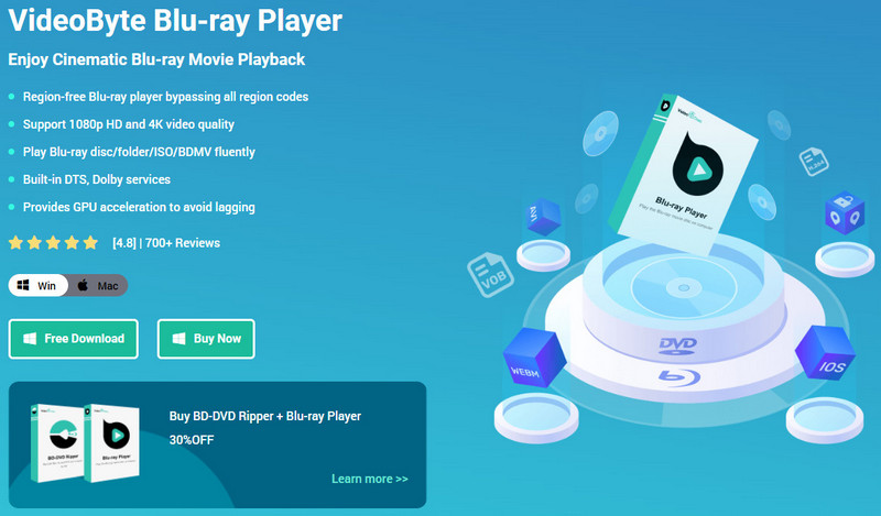 Reproductor de DVD sin región de Videobyte