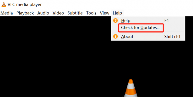 VLC 업데이트 확인