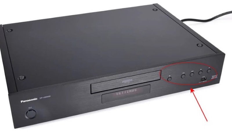 Controllo dei pulsanti del dispositivo Blu-ray