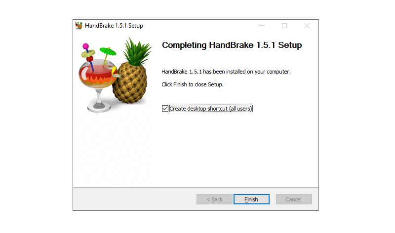 Installa HandBrake sul computer