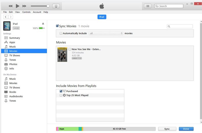 Sincronizar DVD con iPad a través de iTunes