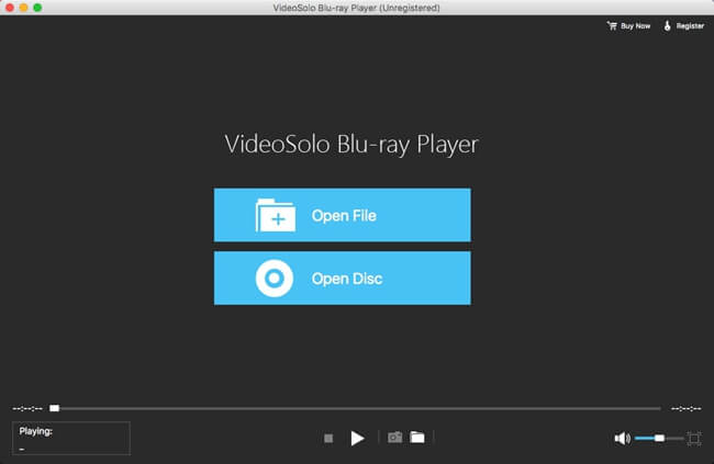 Interfaz del reproductor de Blu-ray VideoByte