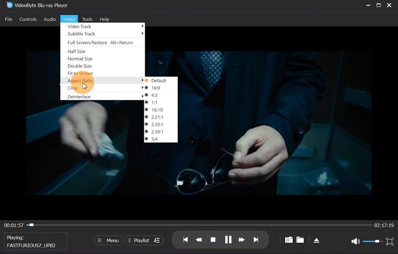 Eenvoudige navigatie in VideoByte Blu-ray-speler