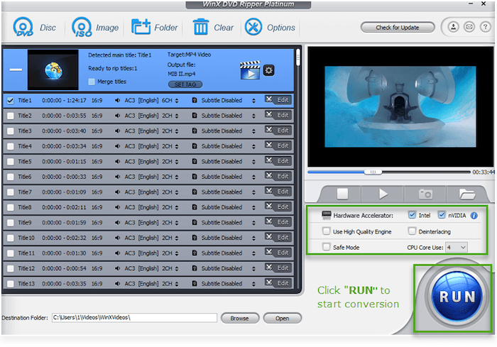 Comience a copiar DVD a formato digital en WinX DVD Ripper